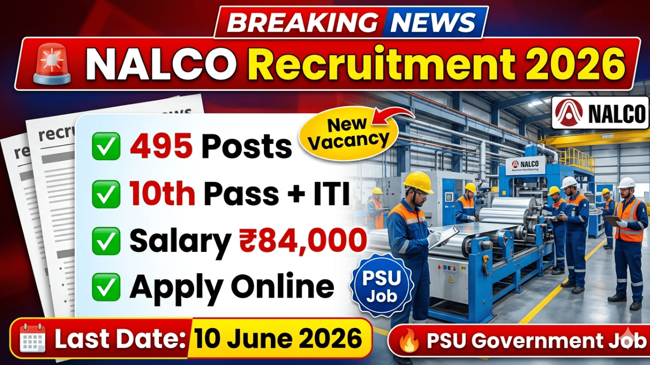 NALCO Non Executive Recruitment 2026