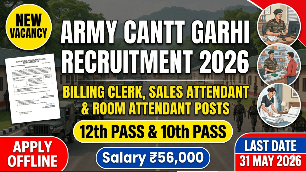 Army Cantt Garhi Recruitment 2026